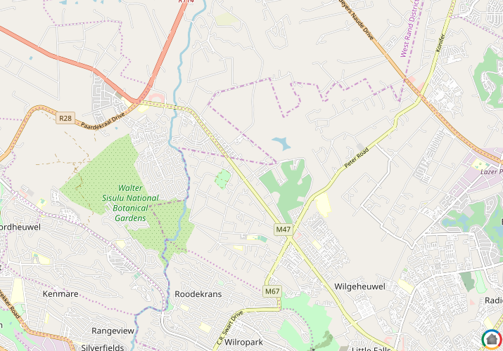 Map location of Ruimsig
